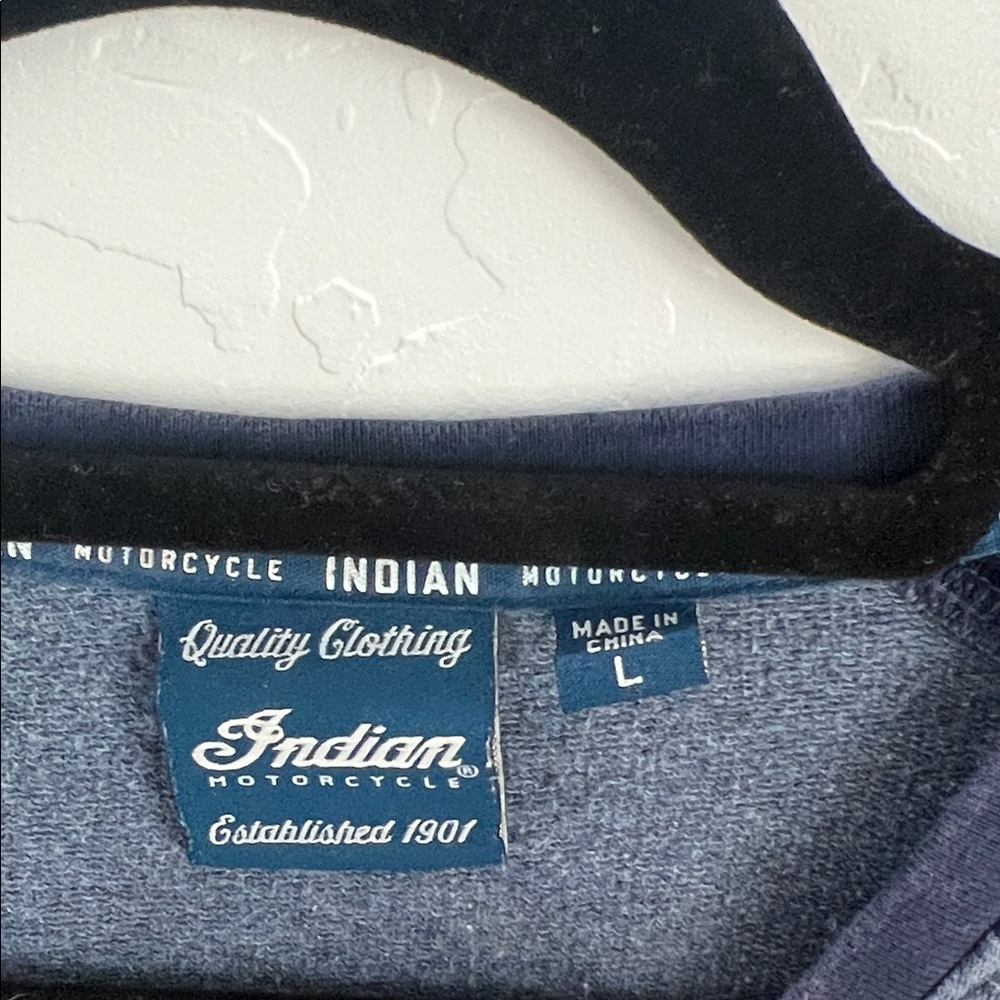 Indian Motorcycle Men's Blue Short Sleeve Tee